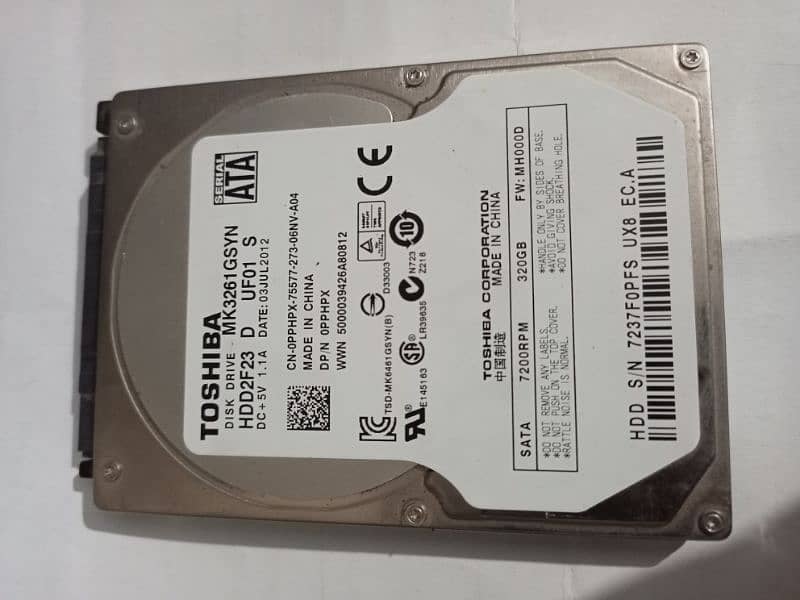 Hard Drive 320 gb (Original TOSHIBA) 5