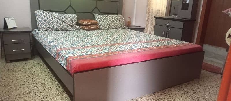 Bed For Urgent Sale with Mattress 1