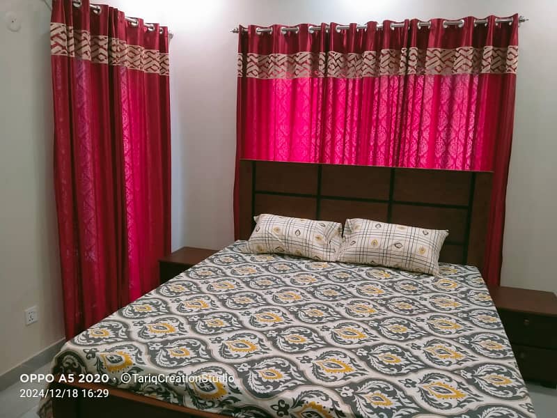 Furnished Room for rent in Banker avenue beside phase 7 2