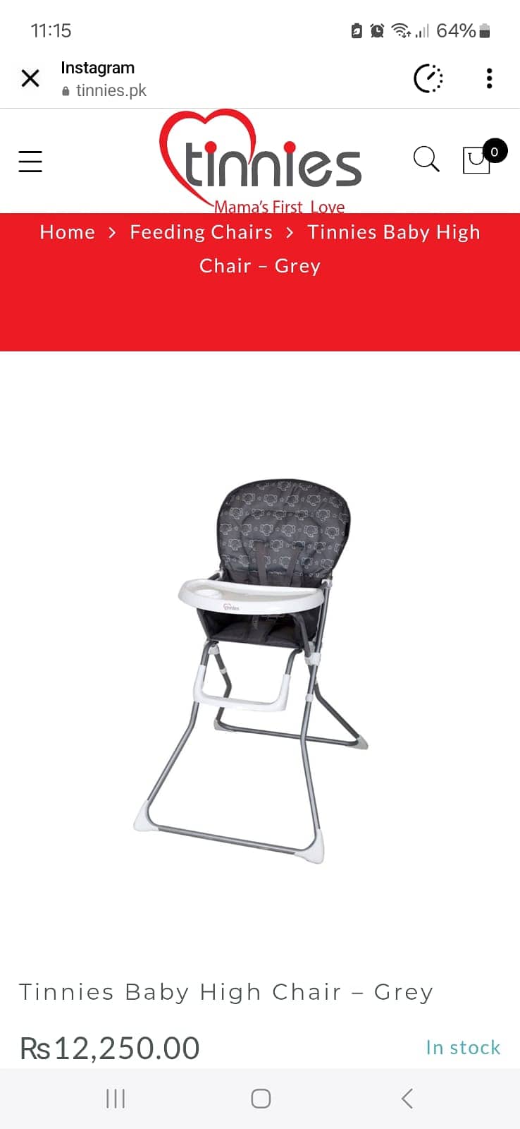 Kids high chair for sale 0