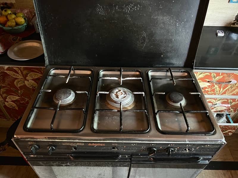 Oven stove 3 iron grill burner 1