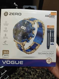 Zero Vogue Blue Gold Smartwatch