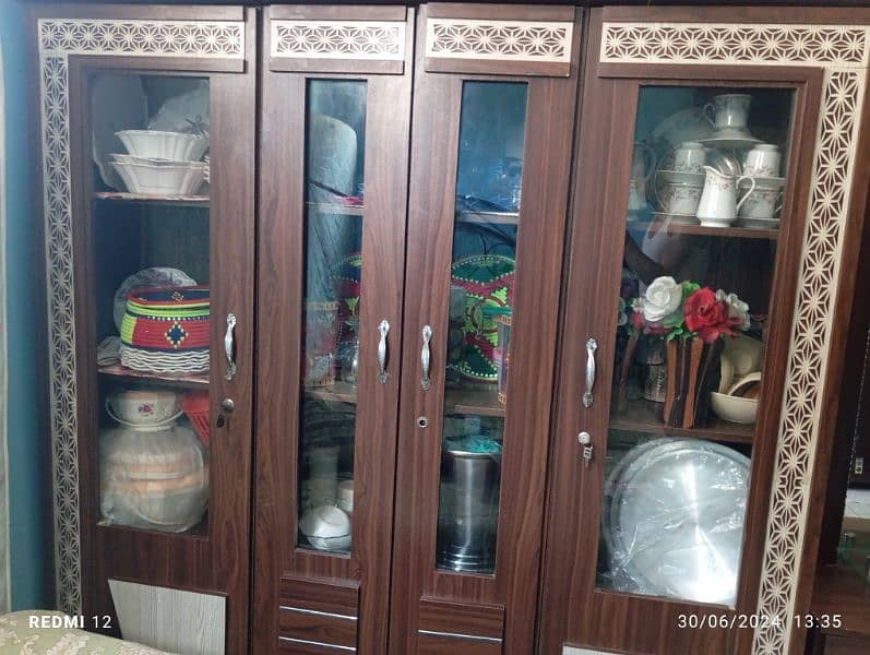 crockery and clothes wardrobe for sale 2