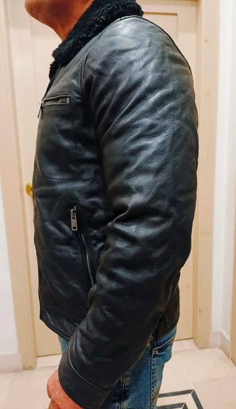 American brand cow leather jacket 2