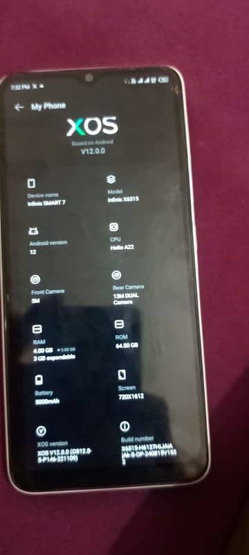 infinix smart 7 4+3 64 gb 2