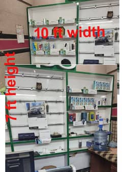 Mobile Shop Racks and Counter For Sale in Good Condition