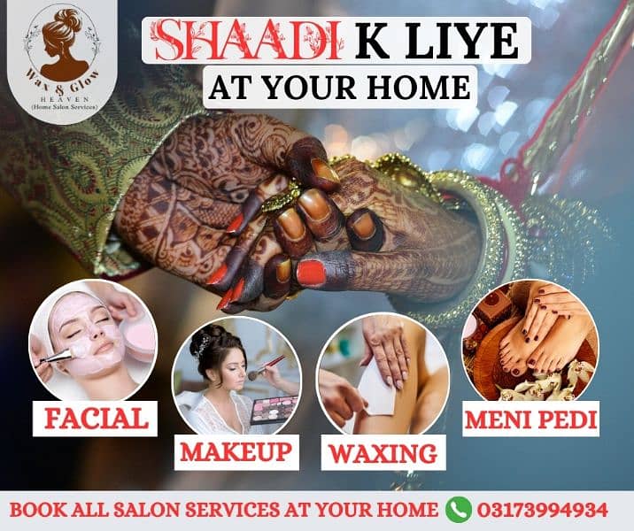 Book your Beauty services at your Home! 3