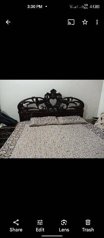 Solid wood Bed Set (Bed , Side tables and dressing table) 2