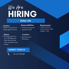 Sales Job in Islamabad and Rawalpindi