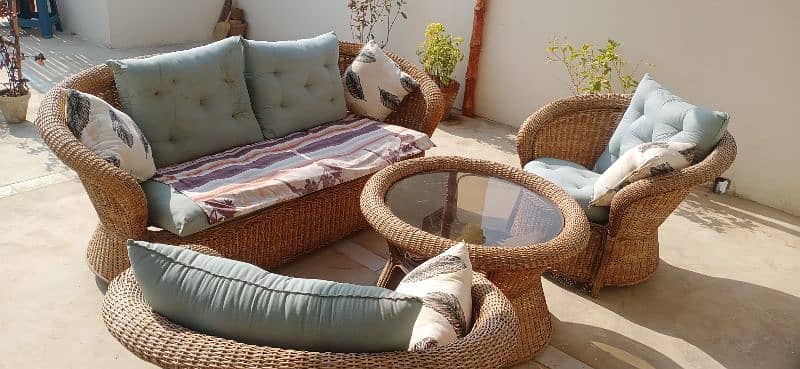 Cane sofa set for Out door 0