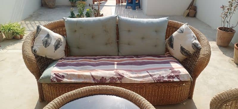 Cane sofa set for Out door 4