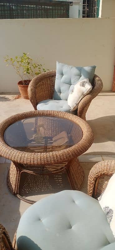 Cane sofa set for Out door 5