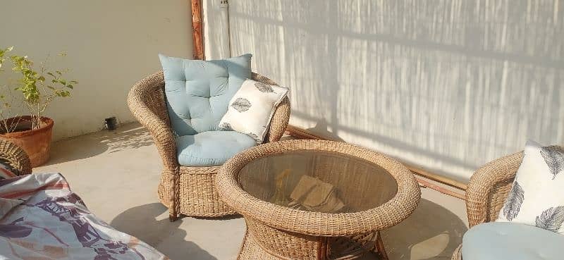 Cane sofa set for Out door 7