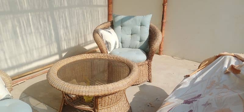 Cane sofa set for Out door 8