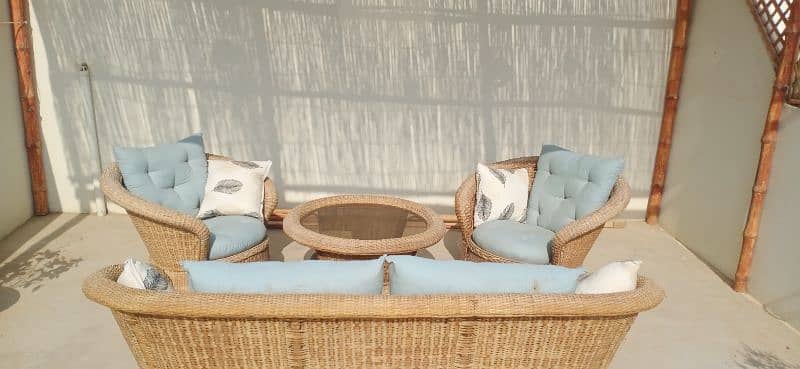 Cane sofa set for Out door 9