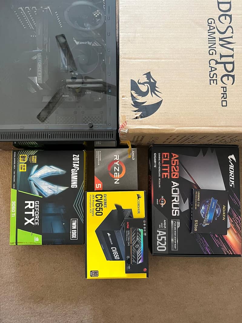 Gaming PC -RTX 3060TI,Ryzens 3600,selling also parts sparately 0