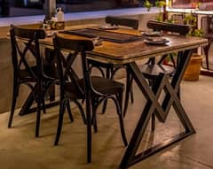 LIVE COOKING TABLE & CHAIRS