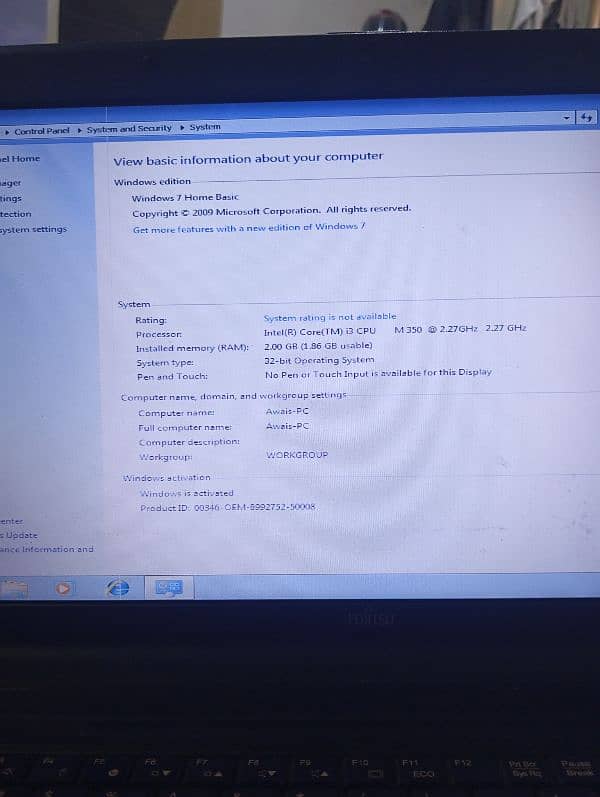 Fujitsu Laptop 2/160 Good Condition Urgent sale 1