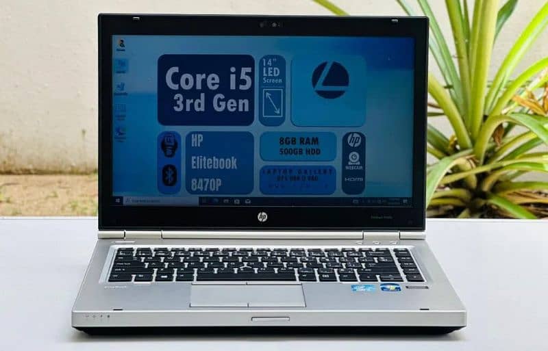 HP EliteBook Core i5 3rd Generation (Hard 500GB + Ram 8GB) 14 Display 0