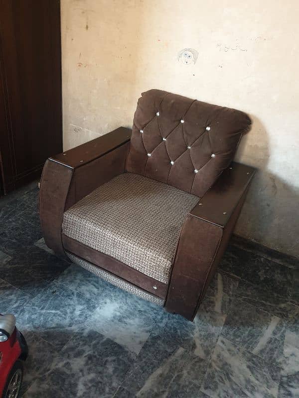 5 seater sofa set used 1