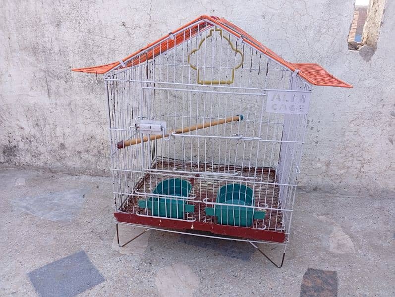 Used cage for Sale/iron birds cage/lovebird cage in Lahore 0