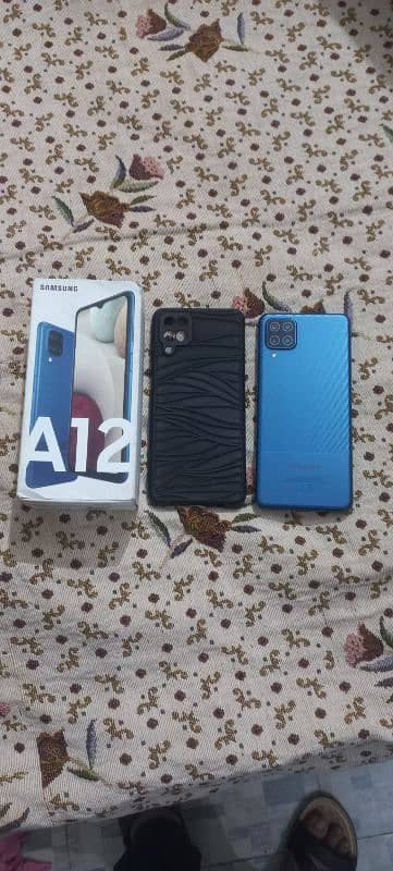 samsung galaxy a12 10/10 fd model petch prov box chargr came frm uae 0