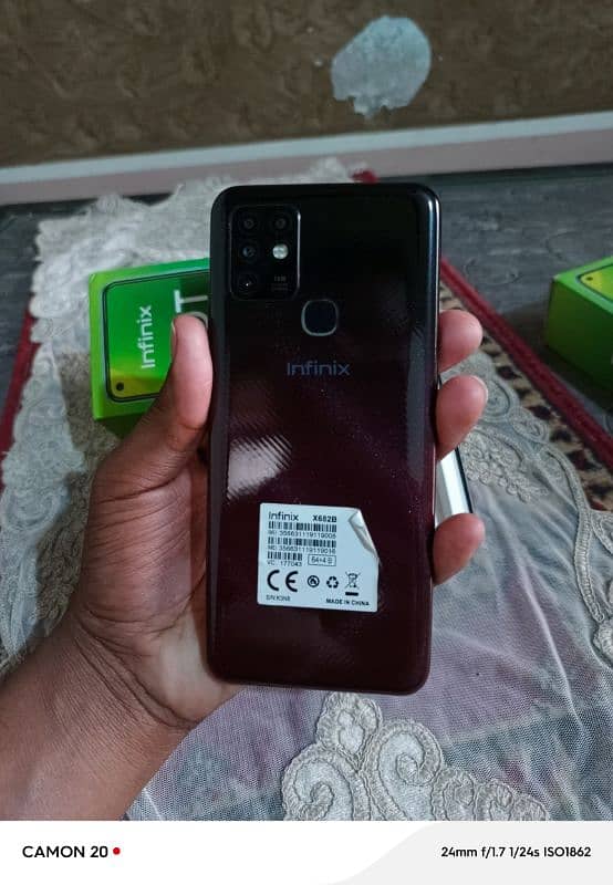 (03496966570) infinix hot 10 complete box 10/10 PTA approved 1