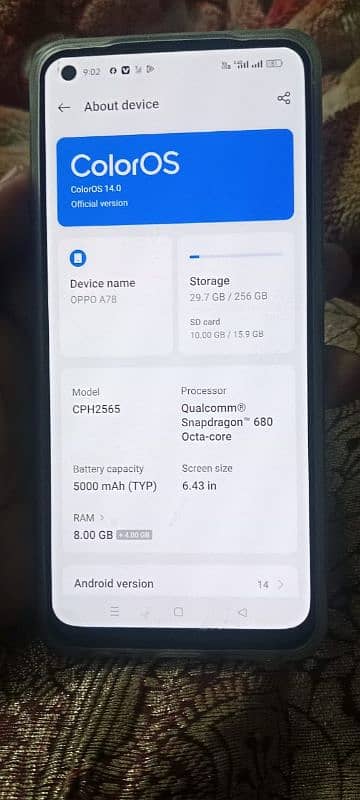 Oppo A78   8+4/256. 8