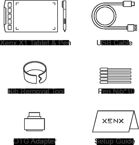 XENX X1-640 Graphic Tablet 3