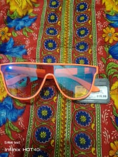 Cali blue coral orange blue mirror sunglasses