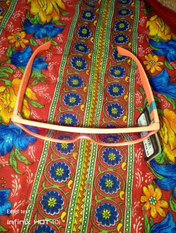 Cali blue coral orange blue mirror sunglasses 2