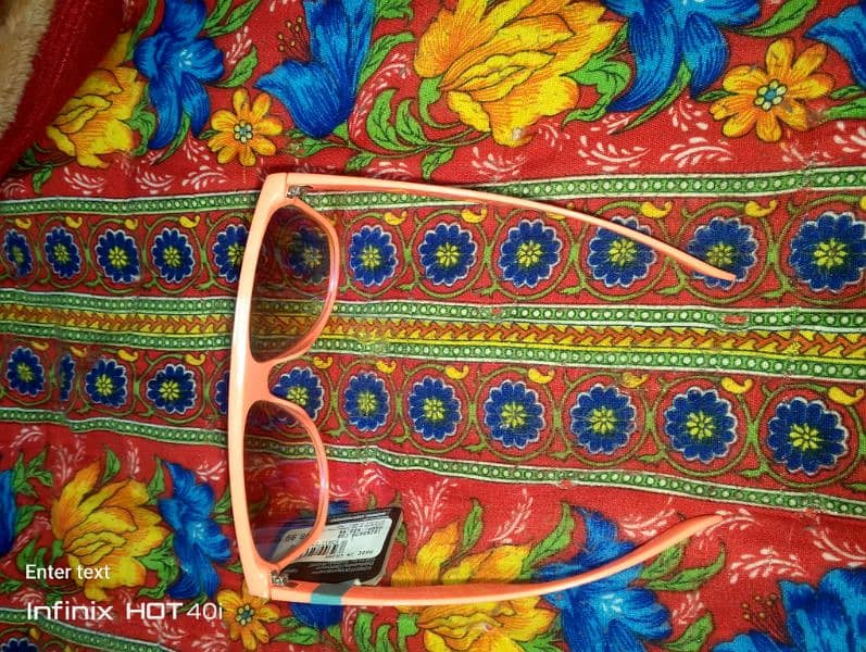 Cali blue coral orange blue mirror sunglasses 3