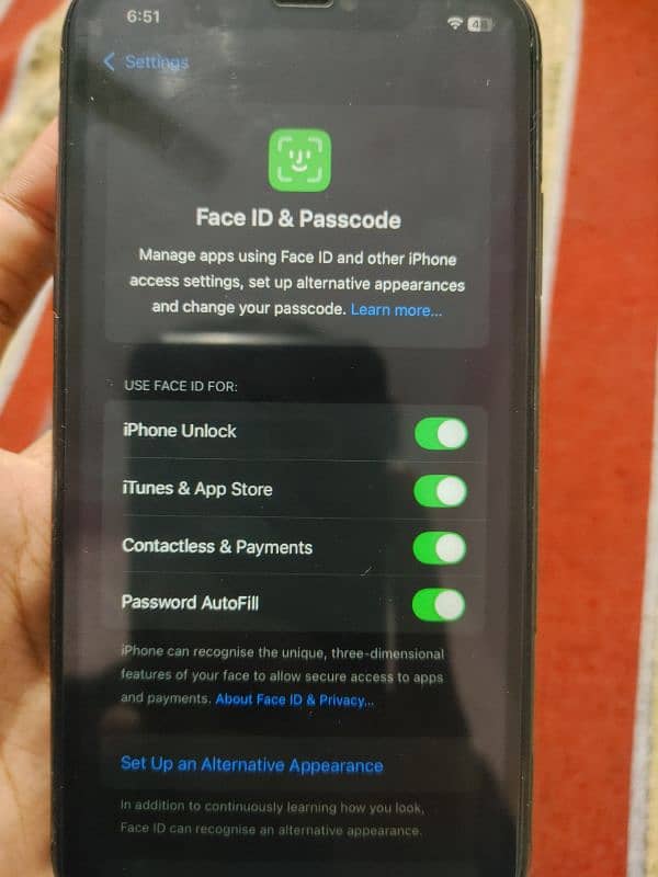 non PTA 64 GB face ID tu Tone active 1