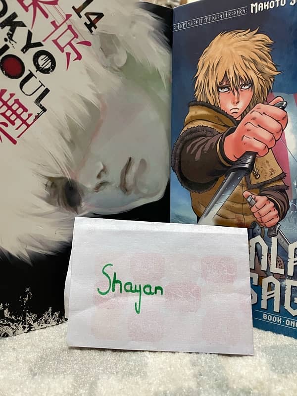 {Tokyo ghoul volume 14}{Vinland saga volume 1} 6