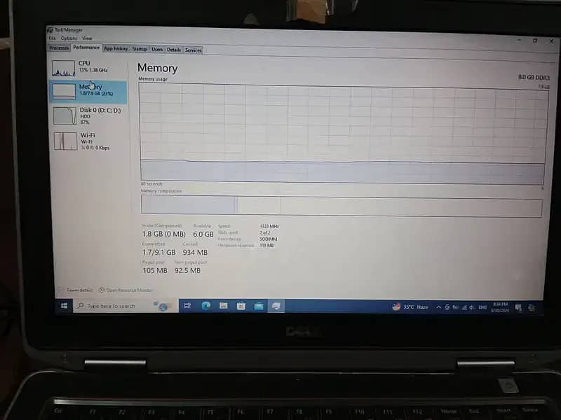 8GB RAM | Core I-5--2520M, Dell Latitude CPU 2.5GHz (Intel-R-Core) 4