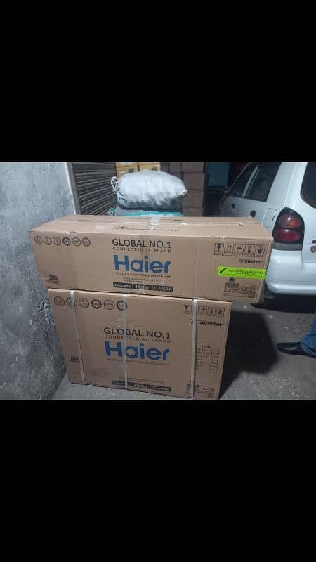 haier 1.5 ton ac model hfpaa box pack with  warranty card price 145000 0