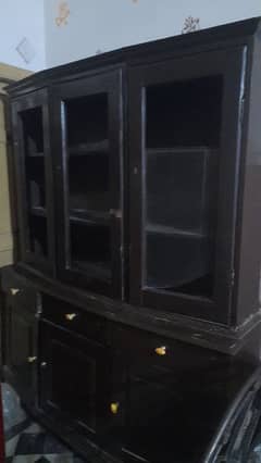 showcase solid wood