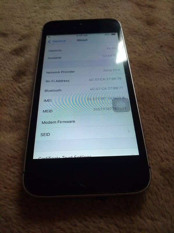 iPhone 5SE grey 9