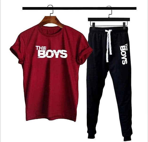 Mens cotton jersey printed tracksuit (home delivery) 2