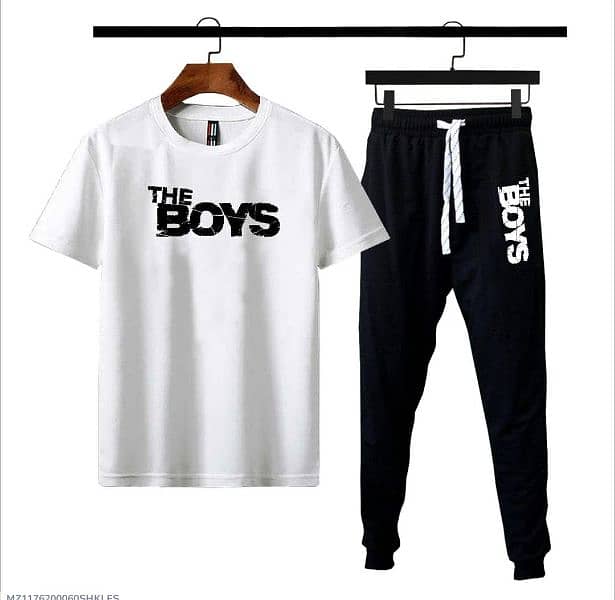 Mens cotton jersey printed tracksuit (home delivery) 4