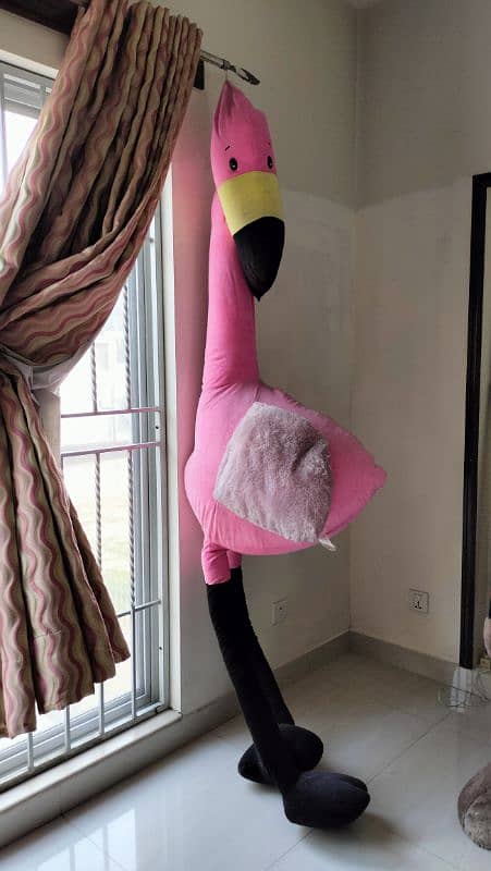 stuffed flamingo extra large for hanging 0