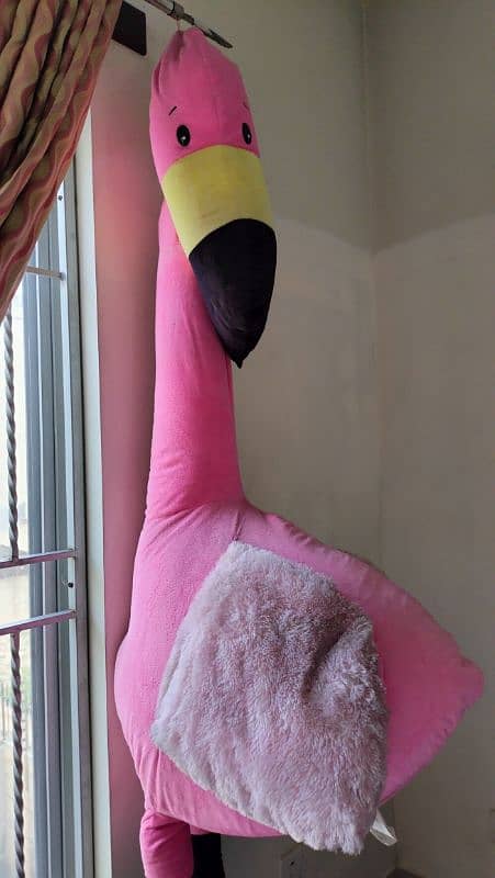 stuffed flamingo extra large for hanging 1