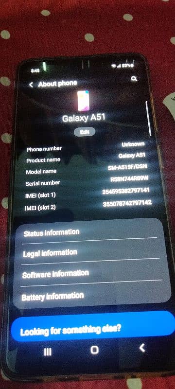 samsung A51 Mobile 6/128 only set 1