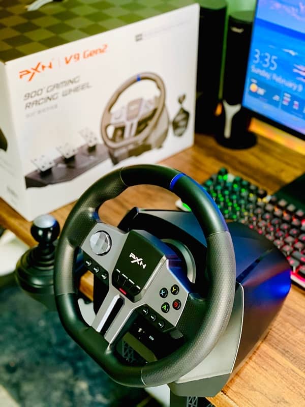 PXN V9 Gen 2 Gaming Steering Wheel – Excellent Condition 5