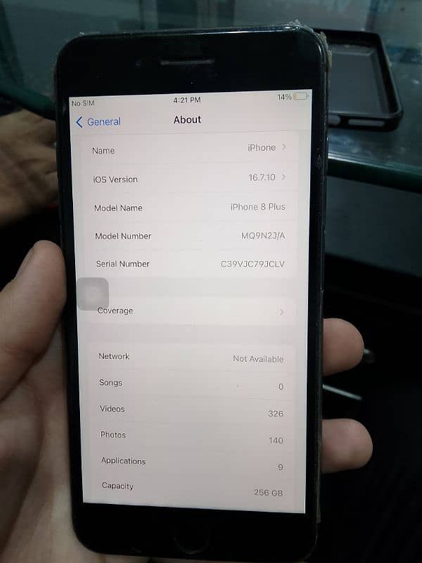 iphone 8 plus PTA approved 256 GB 4