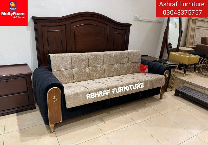 Sofa cum bed/Double cumbed/Sofa/LShape/Combed/Double bed. 0304-8375757 10