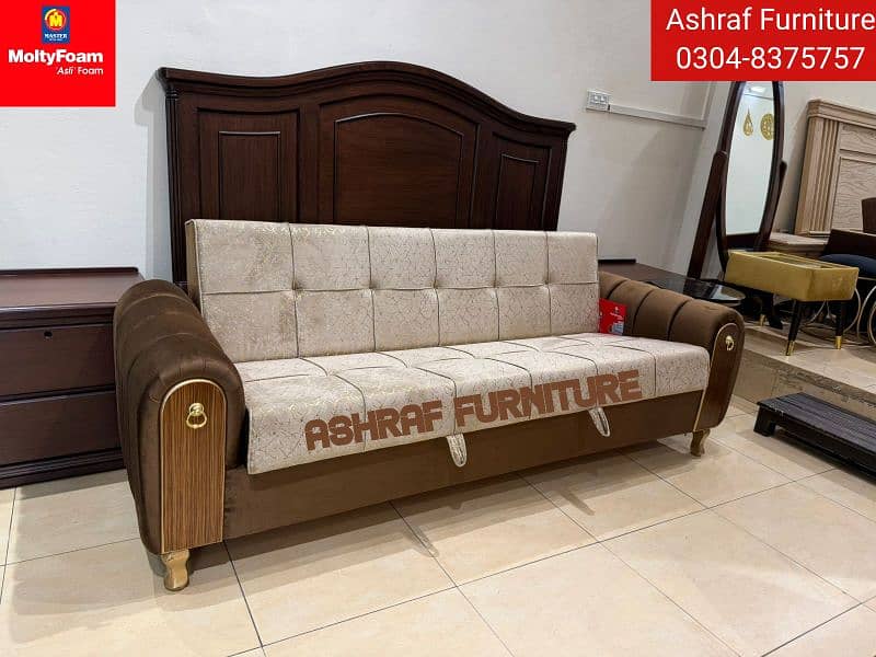 Sofa cum bed/Double cumbed/Sofa/LShape/Combed/Double bed. 0304-8375757 19