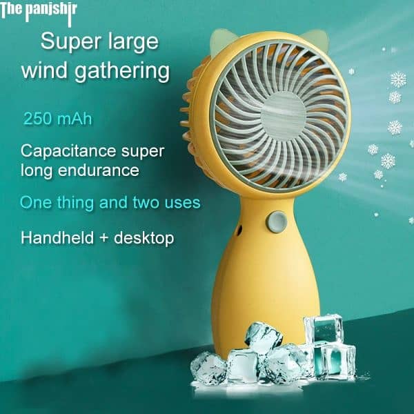 Small Handheld Student Fan Portable Mini Desktop Fan With Usb Charging 1