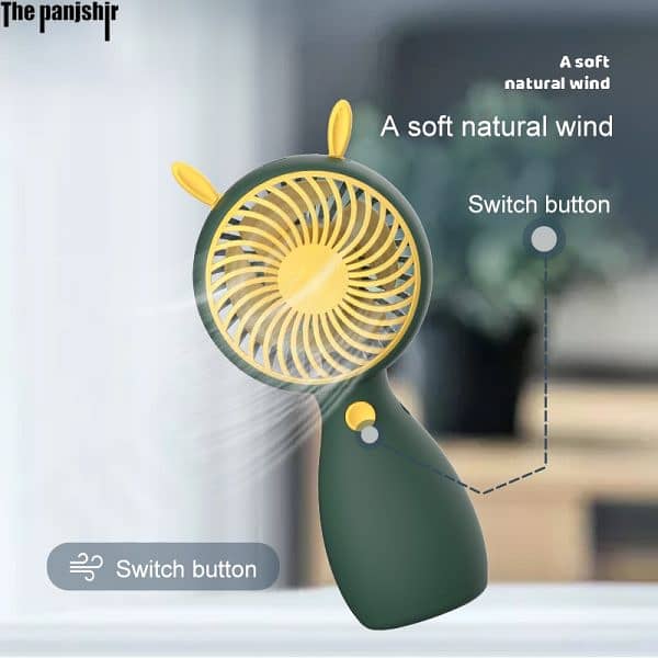 Small Handheld Student Fan Portable Mini Desktop Fan With Usb Charging 2