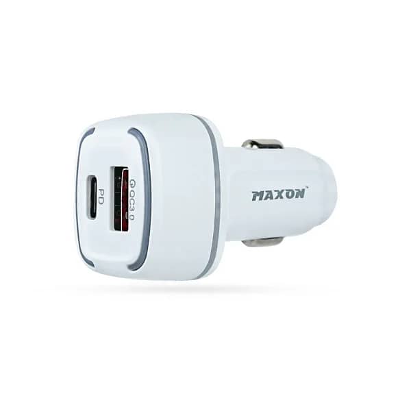 Maxon C-16pd 38w Car Charger Qc3.0+pd- High Speed Mobile Charger For 3